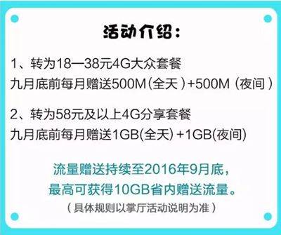 菏泽移动:10G流量要不要？
