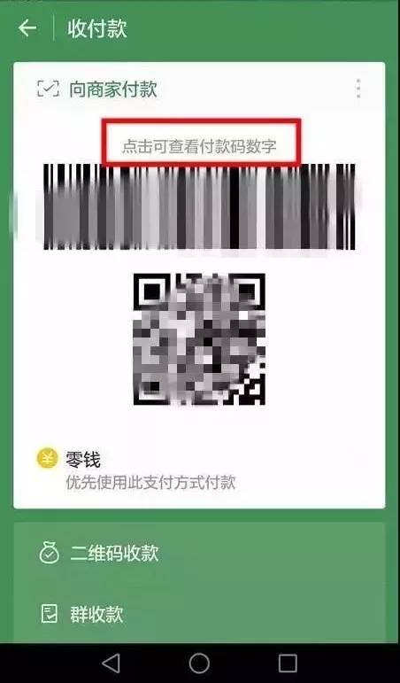 付款码数字