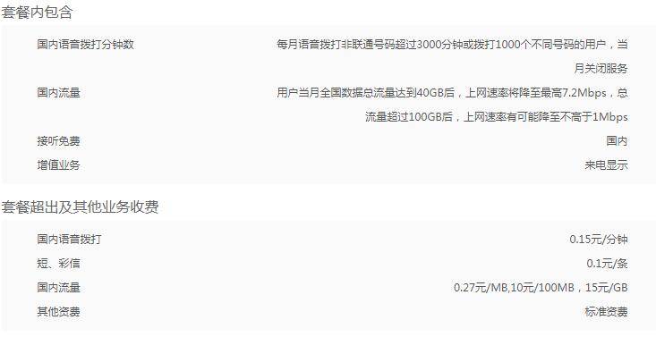 景德镇联通199大冰神卡