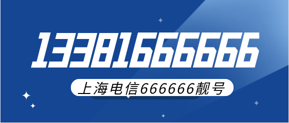 上海13381666666靓号