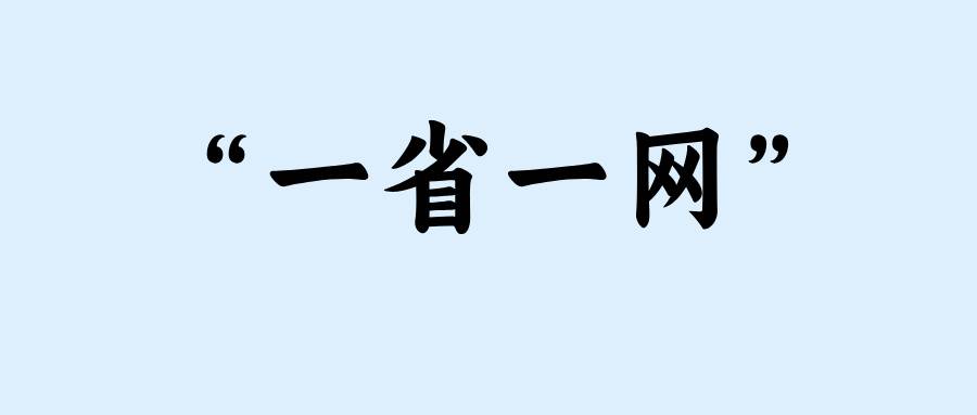 “一省一網(wǎng)”