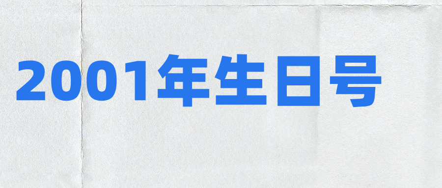 2001年生日号