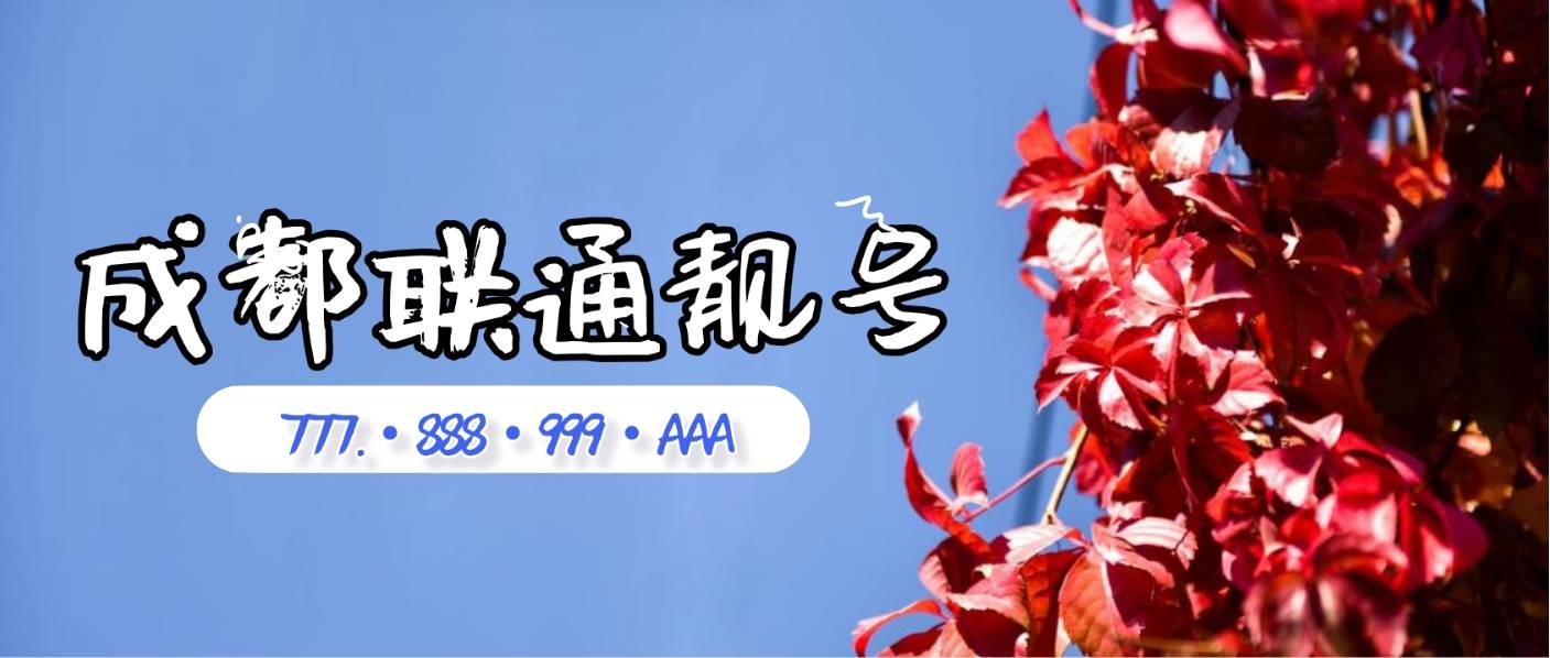 成都联通无低消四同三同靓号，成都028选号网