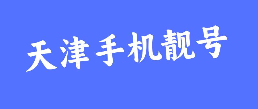 天津手机靓号网