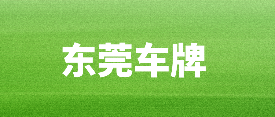 东莞车牌 东莞车牌
